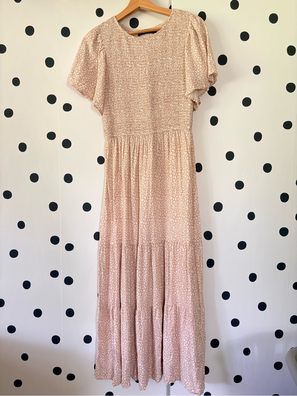 Women’s Blush Pink Tiered Maxi Dress